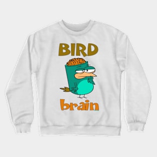 Birdbrain Design for Bird Lovers Crewneck Sweatshirt